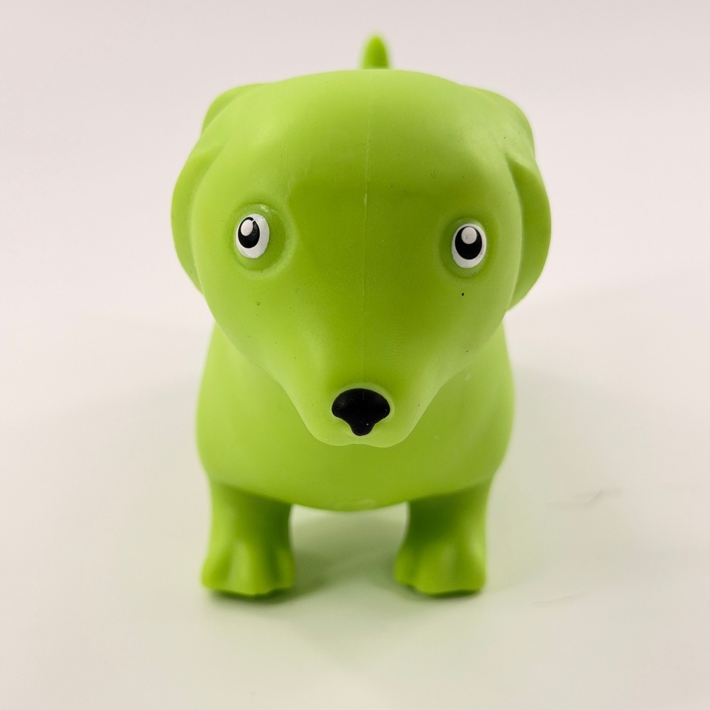 Toymendous Squeezy Dachshund Toy Kids OS Green Sensory Stress Relief‎ NWT